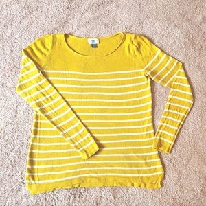 Old Navy Stripped Yellow Sweater, Size SP